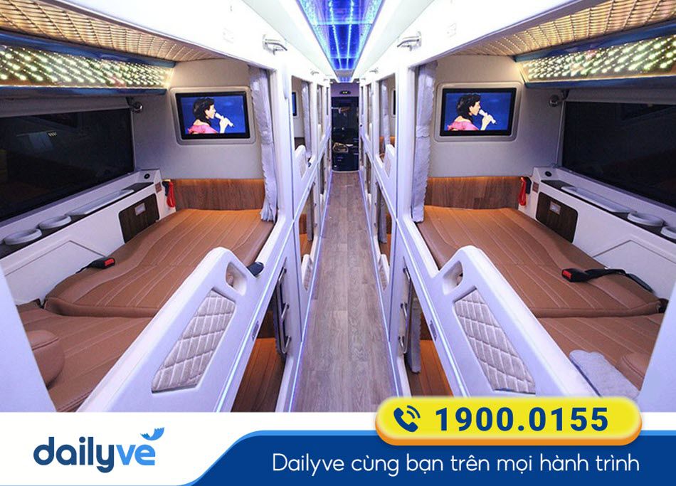 Dòng xe Limousine 20 phòng hiện đại của xe Năm Thùy Limousine