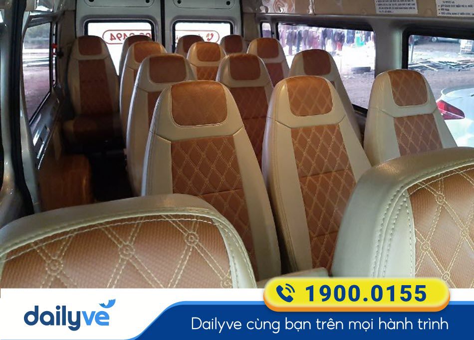 Dòng xe ghế 16 chỗ của nhà xe Lê Khánh Tân Châu - Tây Ninh