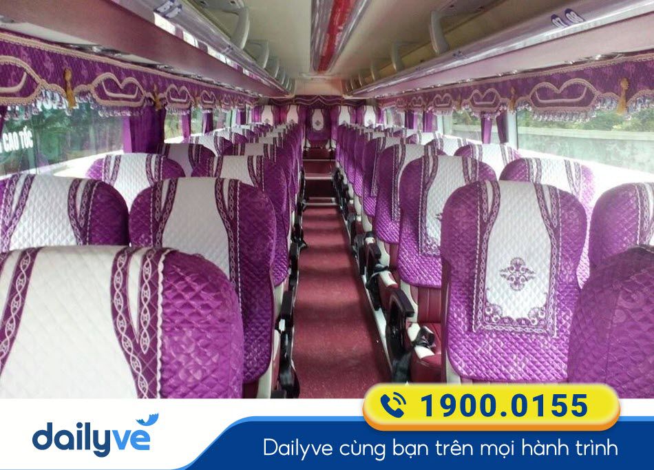 Nội thất xe ghế ngồi 29 chỗ của xe khách Bảo Yến Tuyên Quang - Hà Nội