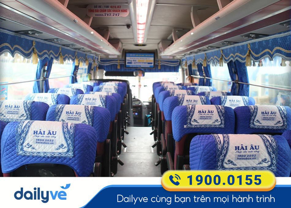 Thiết kế sang trong dòng xe ghế 45 chỗ của xe Hải Âu