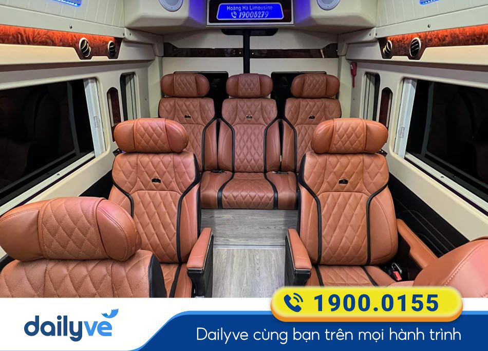 Dòng xe ghế Limousine cao cấp của xe Hoàng Hà Thái Bình