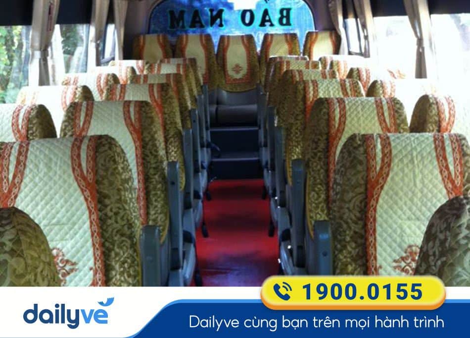 Nội thất dòng xe ghế ngồi 16 chỗ của nhà xe Bảo Nam