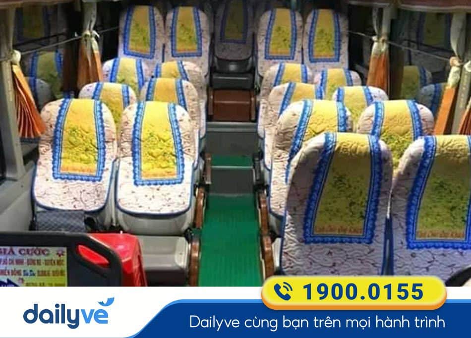 Các tiện ích dòng xe ghế ngồi của xe Hai Trâm về Bình Châu