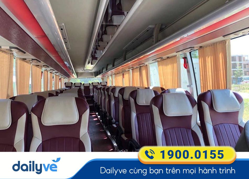 Dòng xe ghế 45 chỗ của xe khách Đức Trưởng Thái Bình