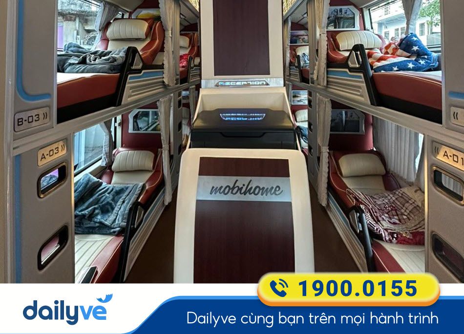 Nội thất xe Limousine 34 phòng của nhà xe Lê Hải đi Vũng Tàu Tây Ninh