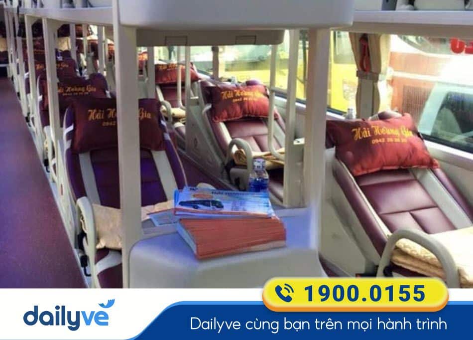 Xe giường nằm 44 chỗ của nhà xe Hải Hoàng Gia Đà Nẵng - Vinh