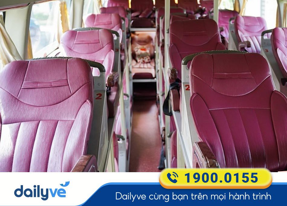 Thiết kế sang trọng xe giường nằm cao cấp của xe khách Cao Lâm