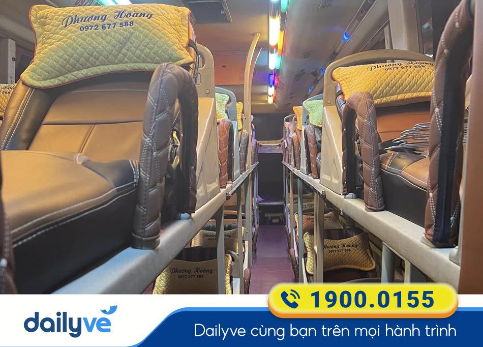 Dòng xe giường nằm 40 chỗ của nhà xe Phượng Hoàng Hưng Yên
