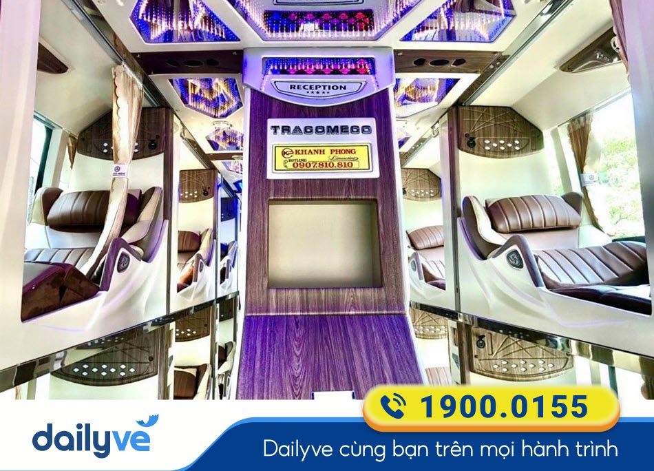 Dòng xe Limousine 20 phòng của xe Khanh Phong Sài Gòn - Nha Trang