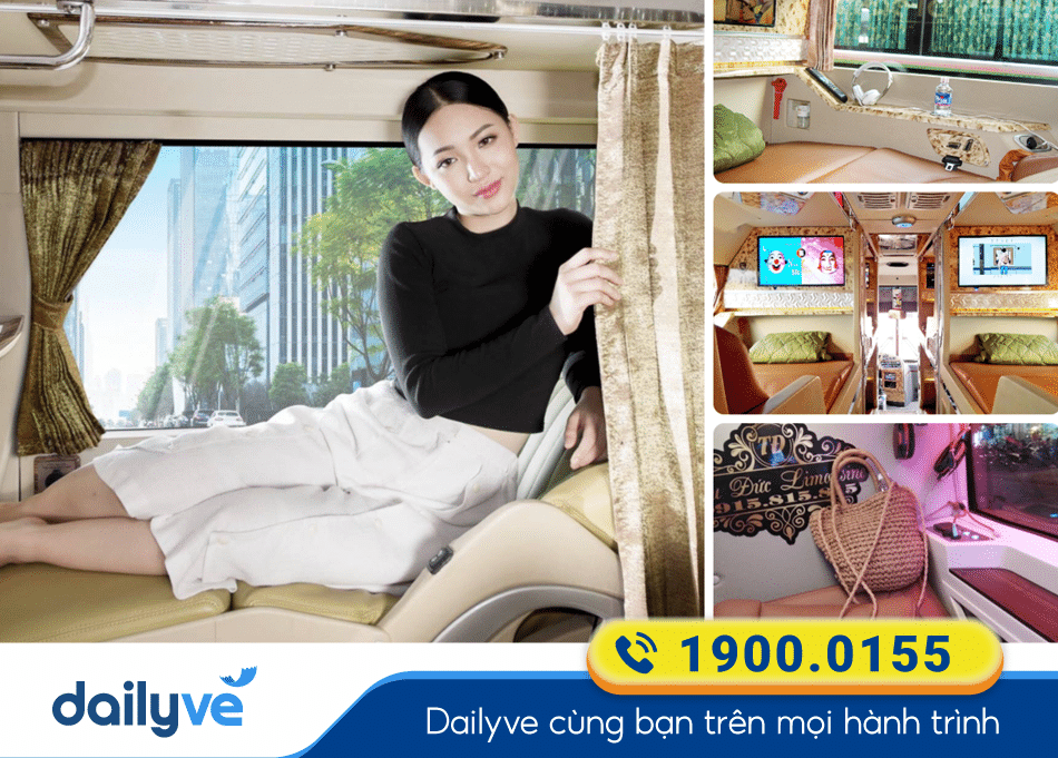 Nội thất cao cấp của nhà xe Thu Đức Limousine