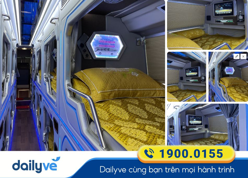 Dòng xe Limousine 20 phòng cao cấp của nhà xe Trà Lan Viên về Nha Trang