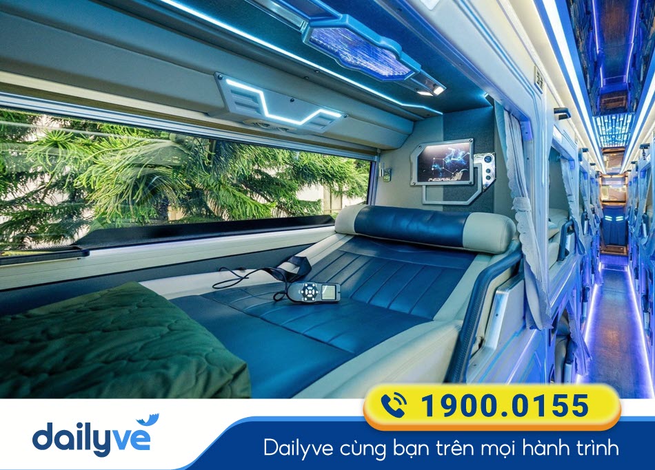Nội thất xe Limousine 20 phòng của xe Ngân Hà Lai Châu