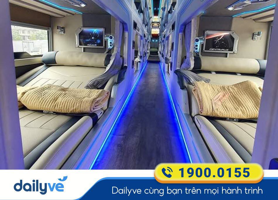 Nội thất xe Limousine 24 phòng của nhà xe Du Tuyết