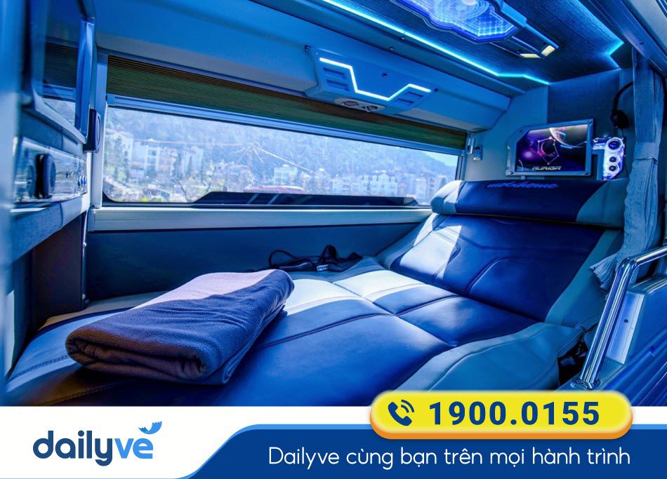 Nội thất xe Limousine 24 phòng của nhà xe Như Ngọc Hà Tiên