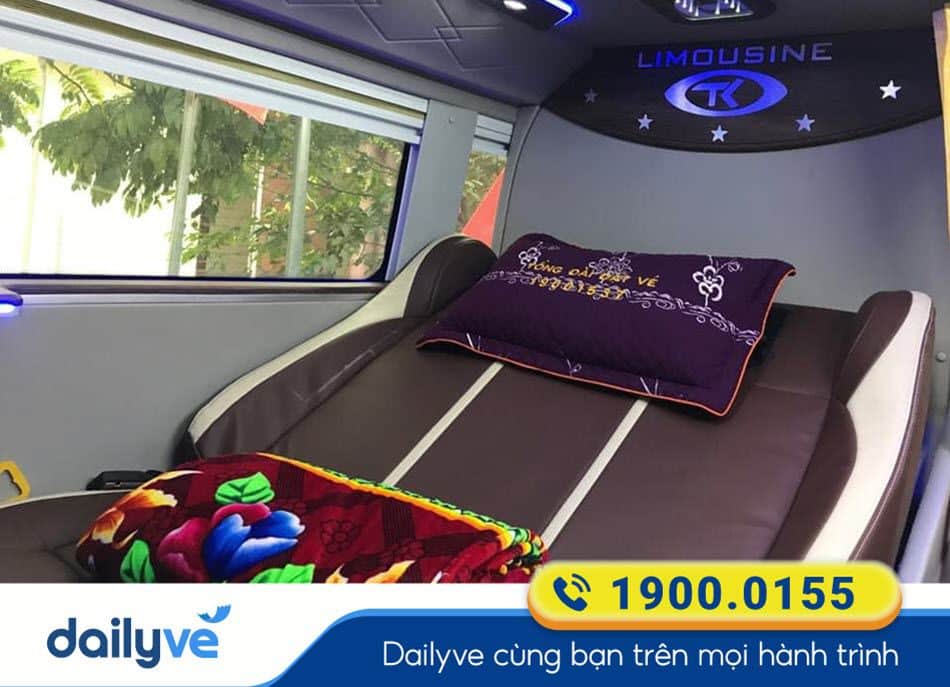 Nội thất xe Limouisne 24 phòng của nhà xe Thanh Hồng Sơn Nghệ An