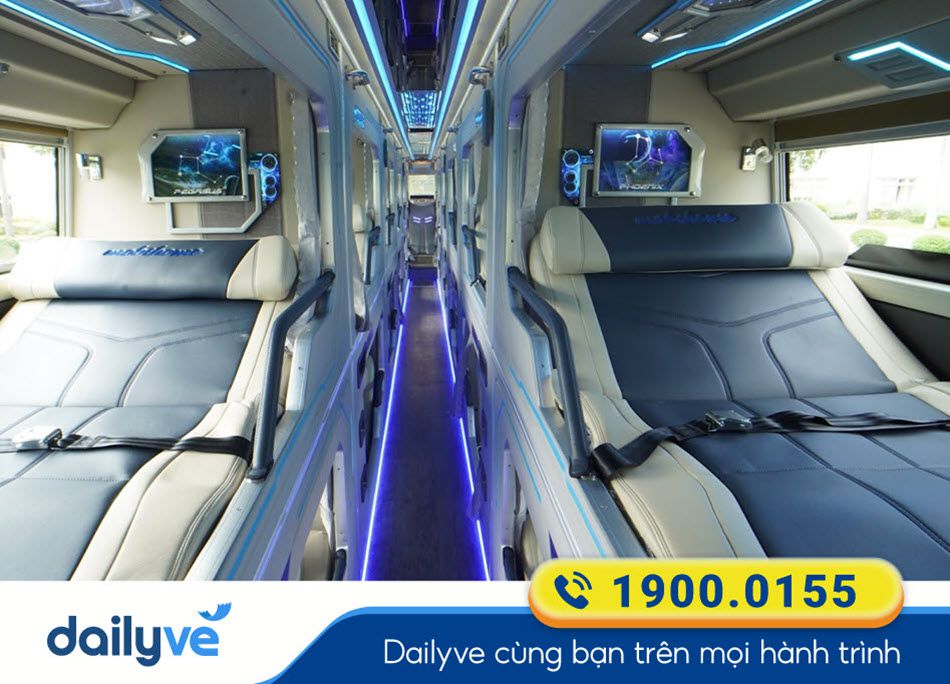 Nội thất xe Limousine 24 phòng đôi của nhà xe Như Quỳnh