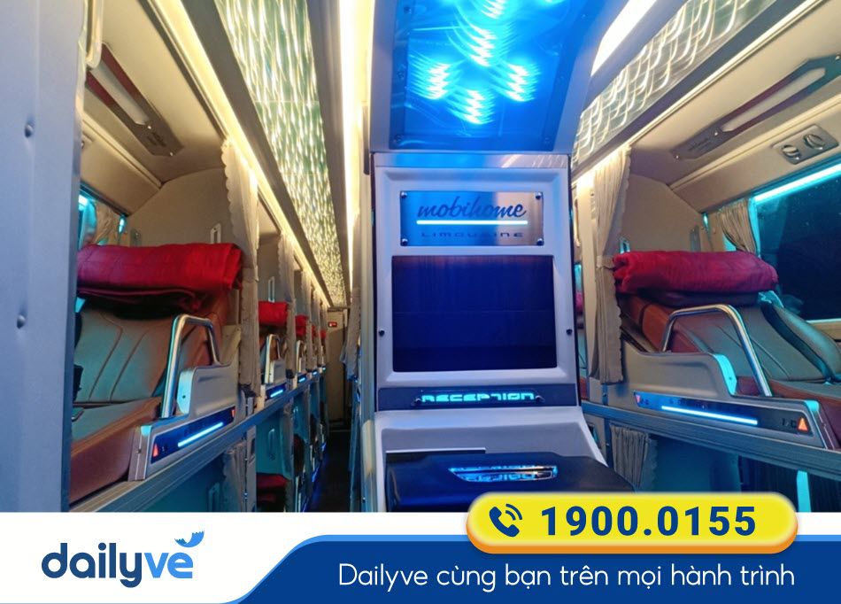 Nội thất xe Limousine 32 phòng của nhà xe Khánh Truyền Đà Nẵng