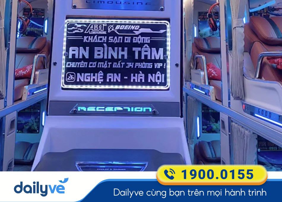 Dòng xe Limousine 34 phòng của xe khách An Bình Tâm
