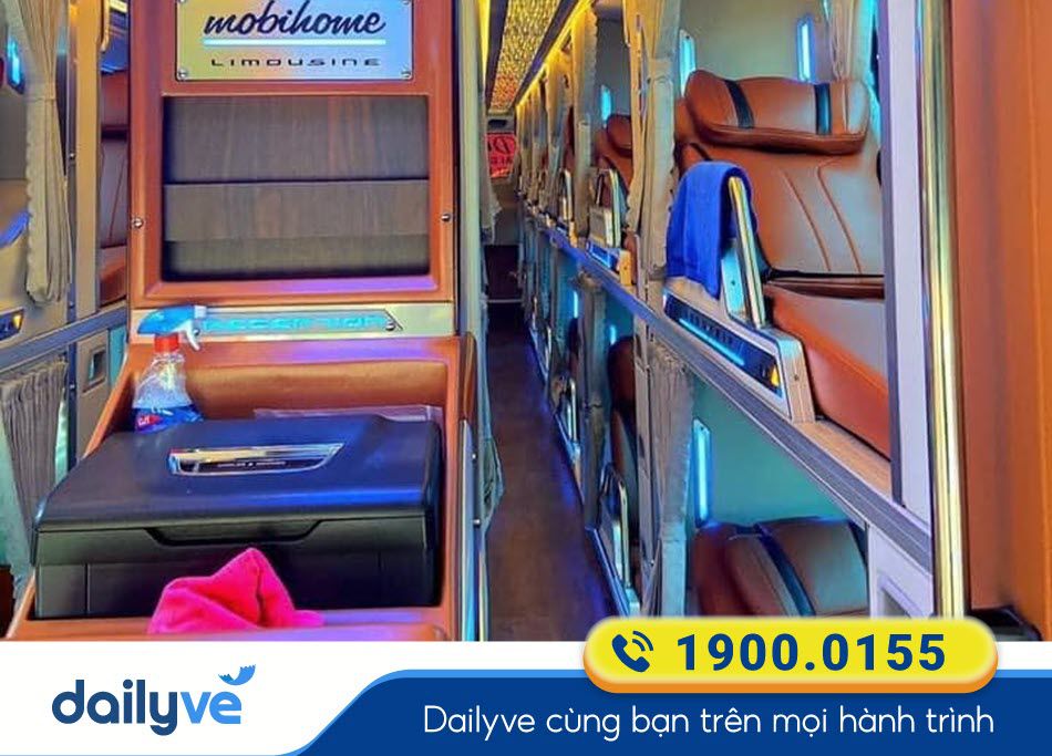 Thiết kế sang trọng xe Limousine 34 phòng của xe khách Hoàng Thủy