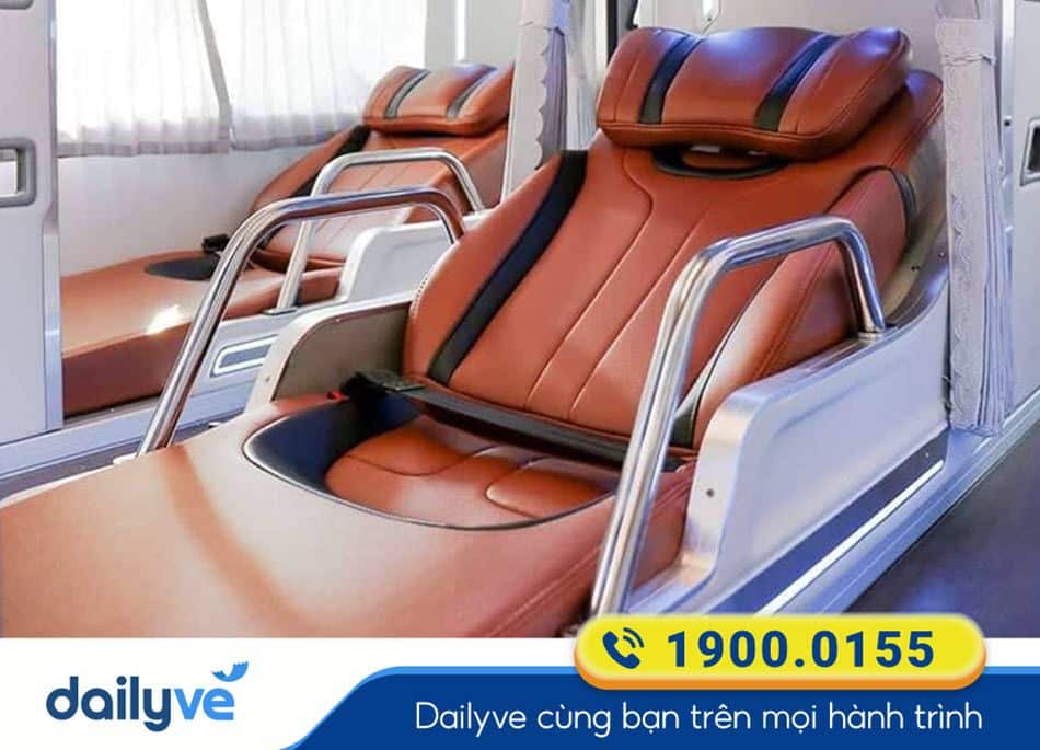 Nội thất xe Limousine 34 phòng của nhà xe Mai Quyên Quảng Ngãi - Kiên Giang