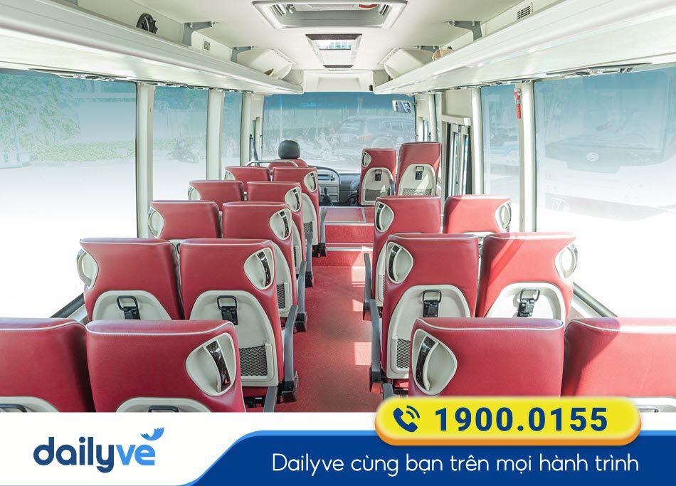 Thiết kế sang trọng của xe khách Phú Vĩnh Long