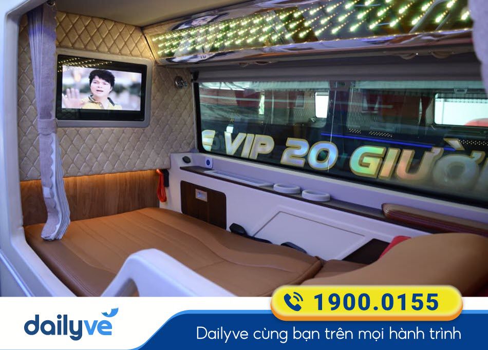 Xe giường phòng Limousine chất lượng cao của xe Giáp Diệp đi Cà Mau