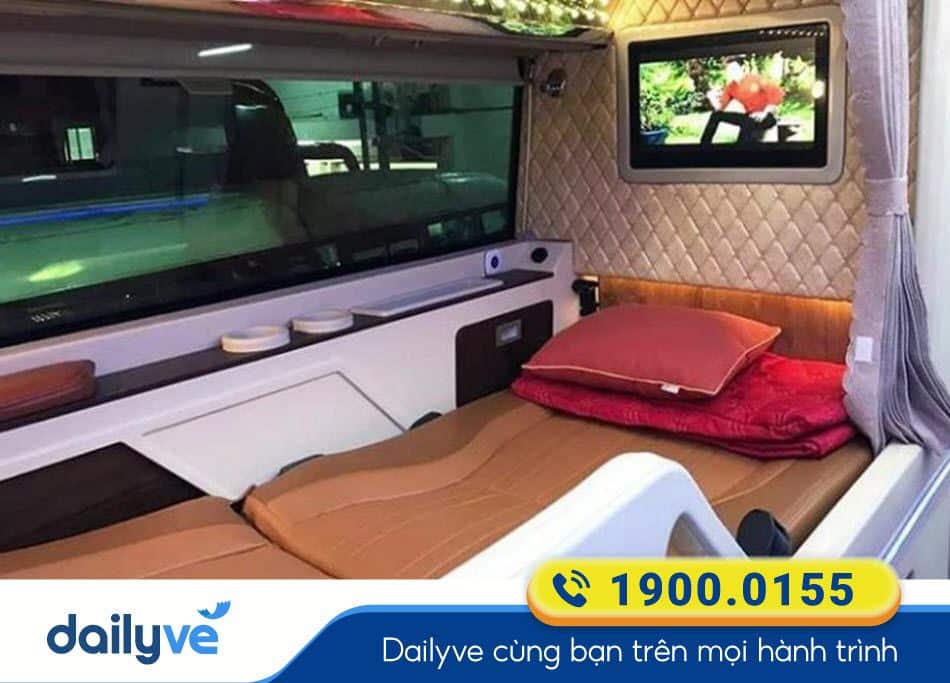 Tiện ích hiện đại dòng xe Limousine 22 phòng của xe Tân Anh
