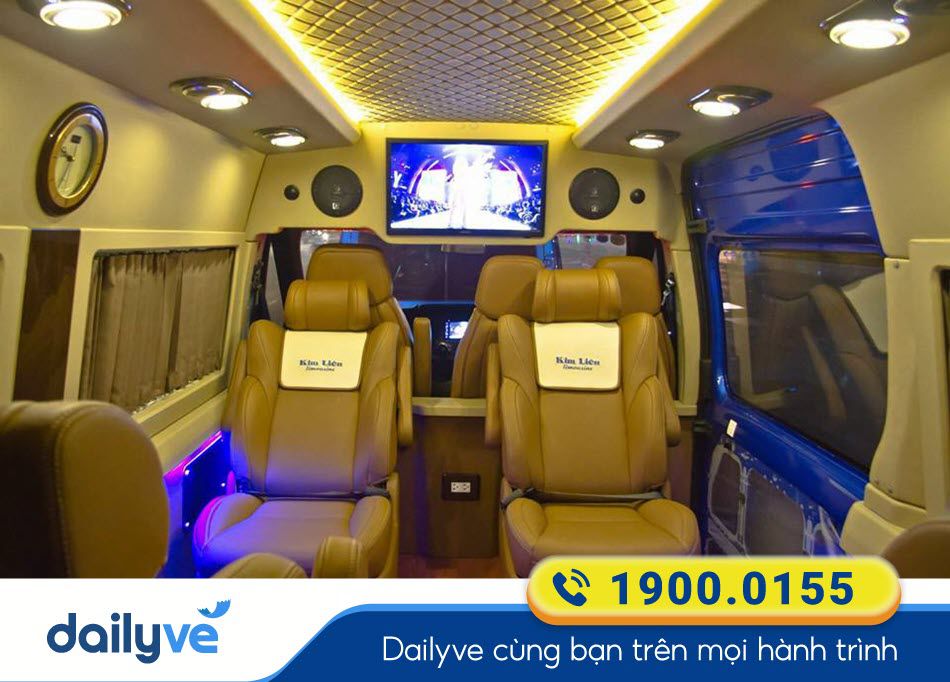 Dòng xe Limousine 9 chỗ của xe Kim Liên Đà Nẵng - Quy Nhơn