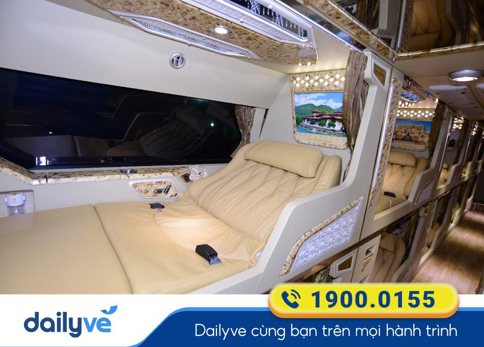 Tiện nghi chất lượng cao xe Limousine 21 phòng của xe khách Hồng Hải