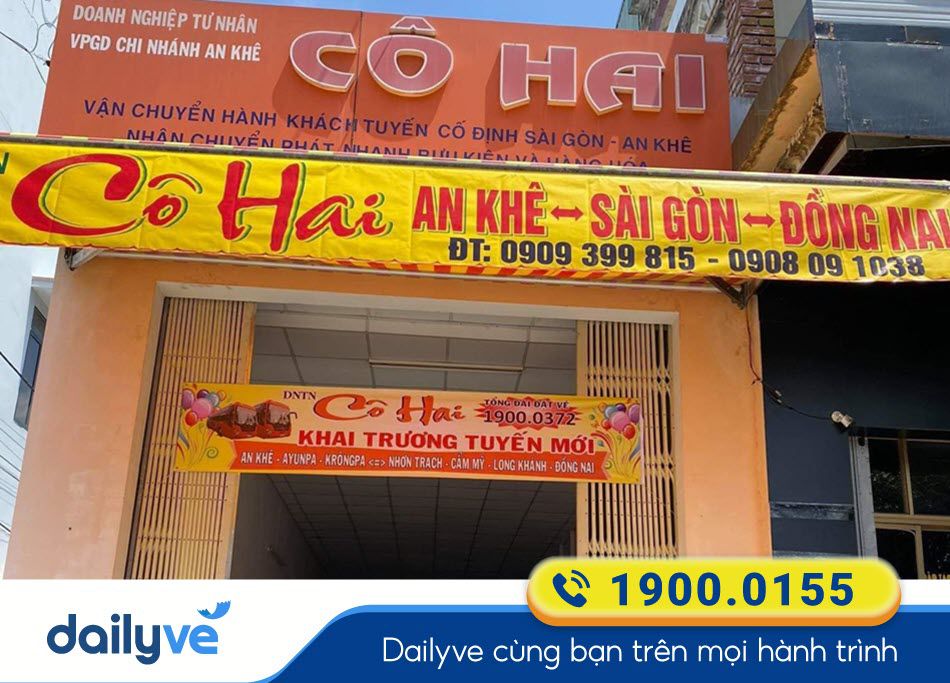 Địa chỉ văn phòng nhà xe Cô Hai tại Gia Lai