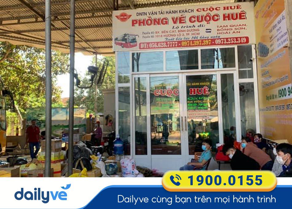 Phòng vé nhà xe Cuộc Huê tại Bình Dương