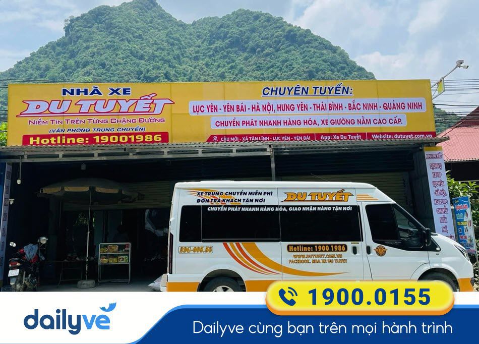 Văn phòng nhà xe Du Tuyết tại Lục Yên - Yên Bái