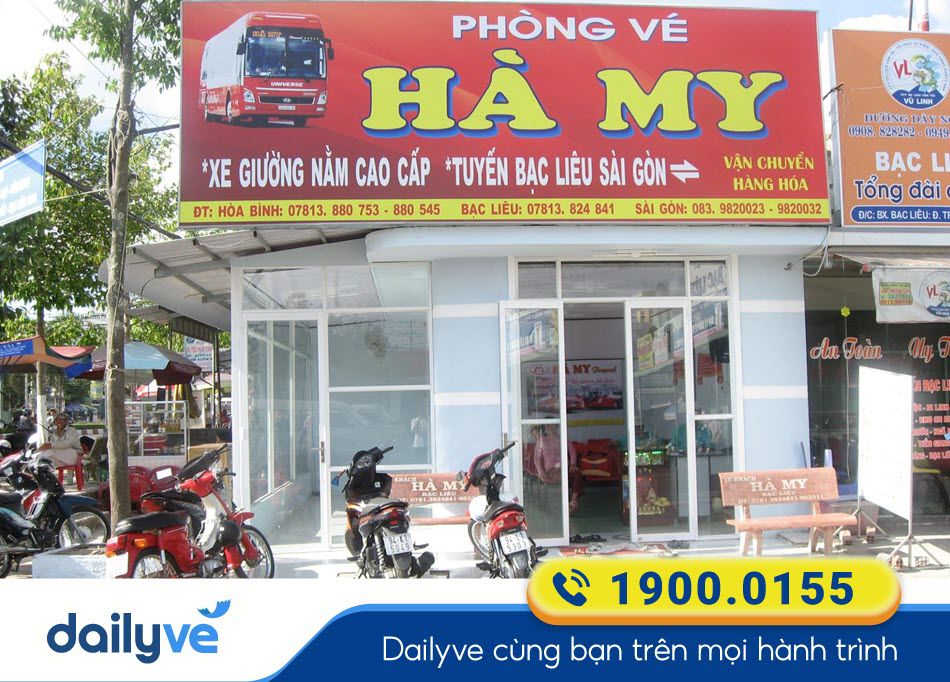 Địa chỉ phòng vé nhà xe Hà My Bạc Liêu