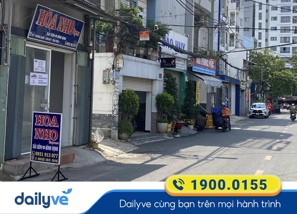 Văn phòng nhà xe Hoa Nho tại Sài Gòn