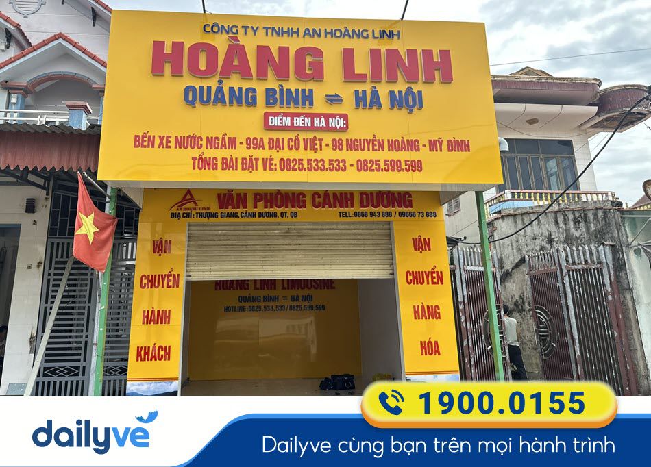 Văn phòng nhà xe Hoàng Linh tại Quảng Bình