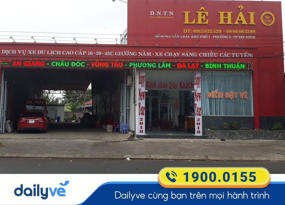 Địa chỉ văn phòng vé của nhà xe Lê Hải tại Tây Ninh