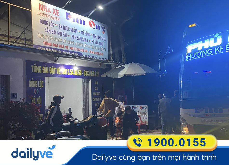 Văn phòng nhà xe Phú Quý tại Hà Tĩnh