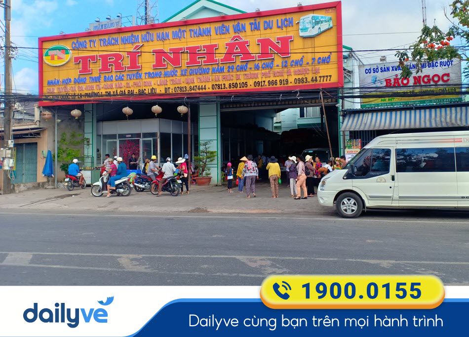Địa chỉ văn phòng nhà xe Trí Nhân tại Bạc Liêu