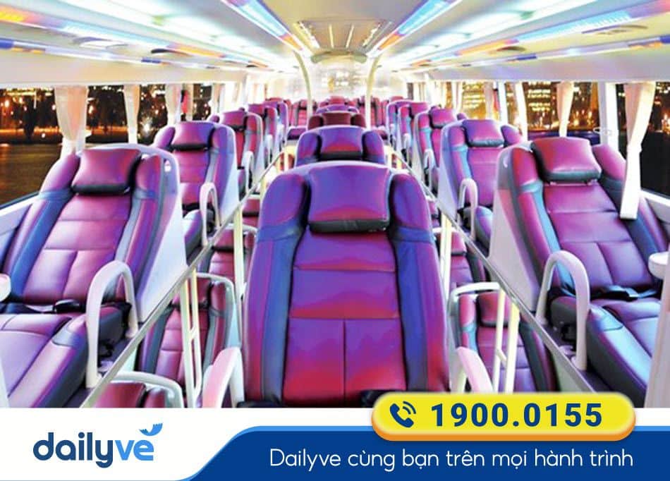 Dòng xe giường nằm 44 chỗ của nhà xe Bách Cơ An Giang