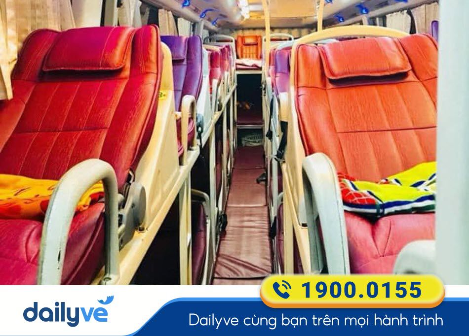Dòng xe giường nằm 44 chỗ của xe Dũng Lệ đi Bình Định