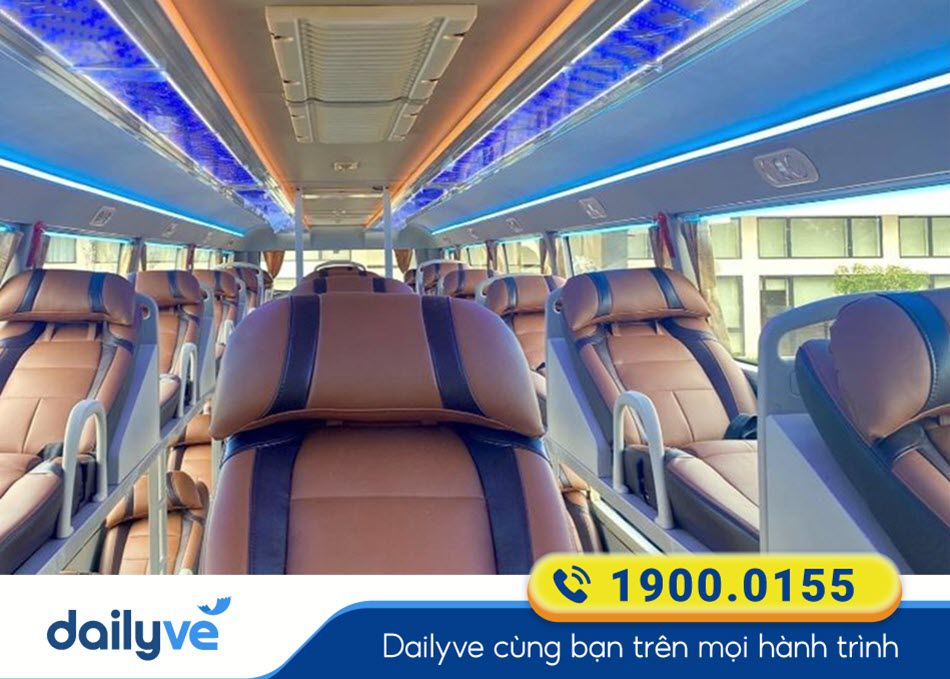 Dòng xe giường nằm 44 chỗ của nhà xe Hà Thì Thái Bình