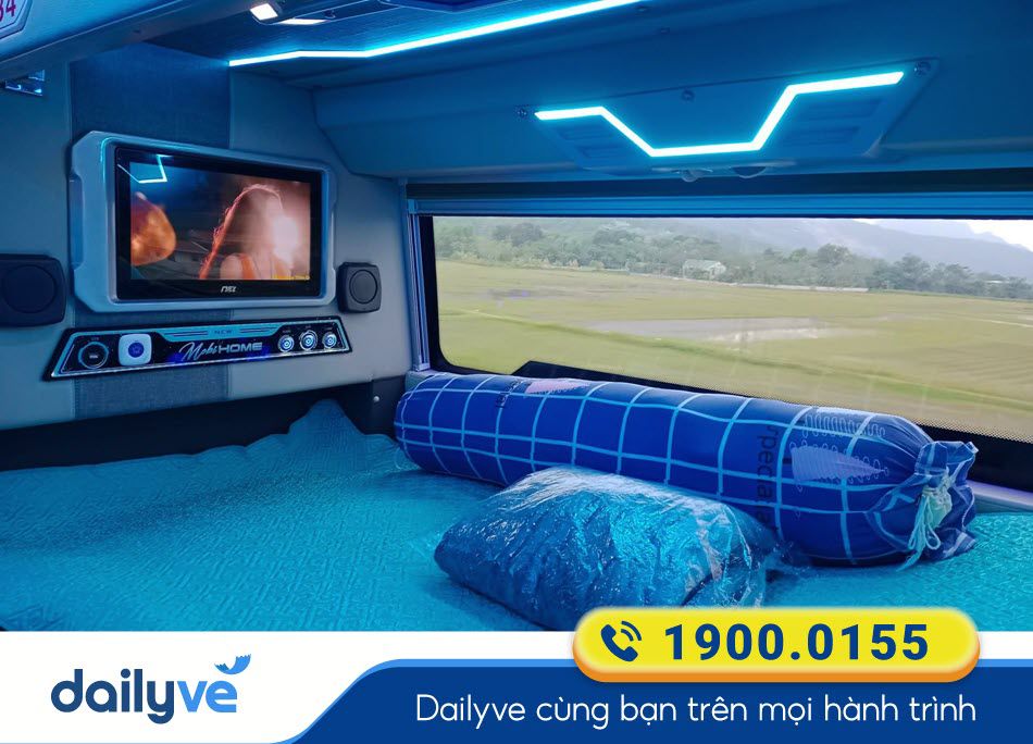 Nội thất dòng xe Cabin 34 chỗ của nhà xe Hào Hương