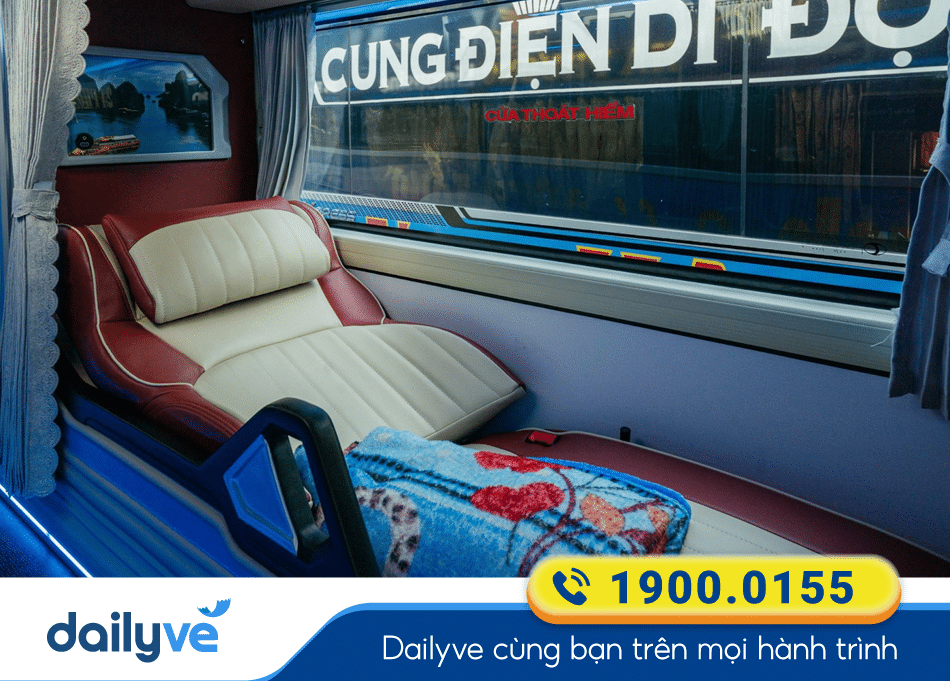 Nội thất xe Limousine 34 phòng của nhà xe Phượng Thu Kon Tum