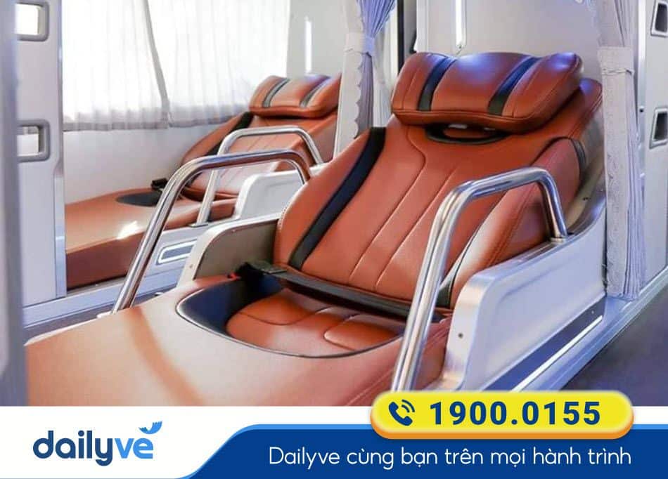 Nội thất xe Limousine 32 phòng của xe khách Hưng Thành