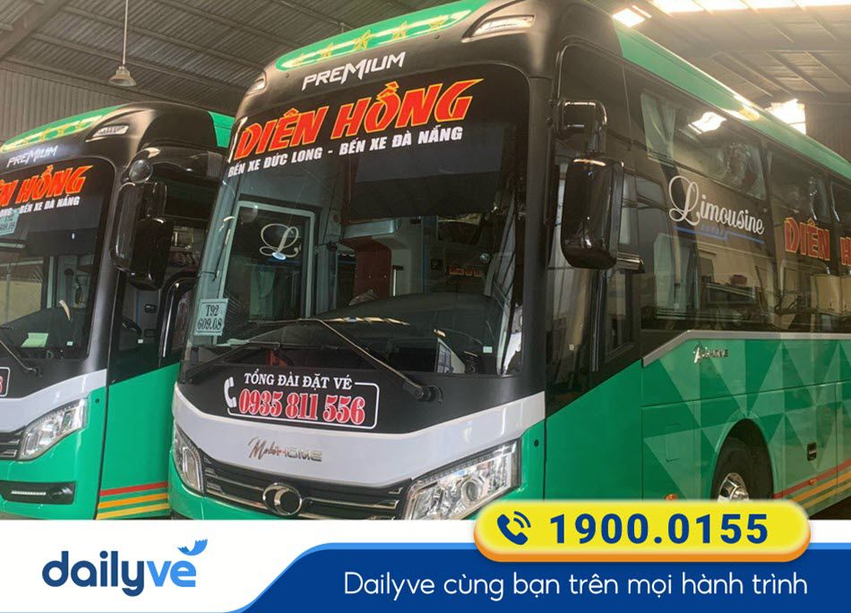 Nhà xe Diên Hồng Đà Nẵng - Gia Lai chất lượng cao