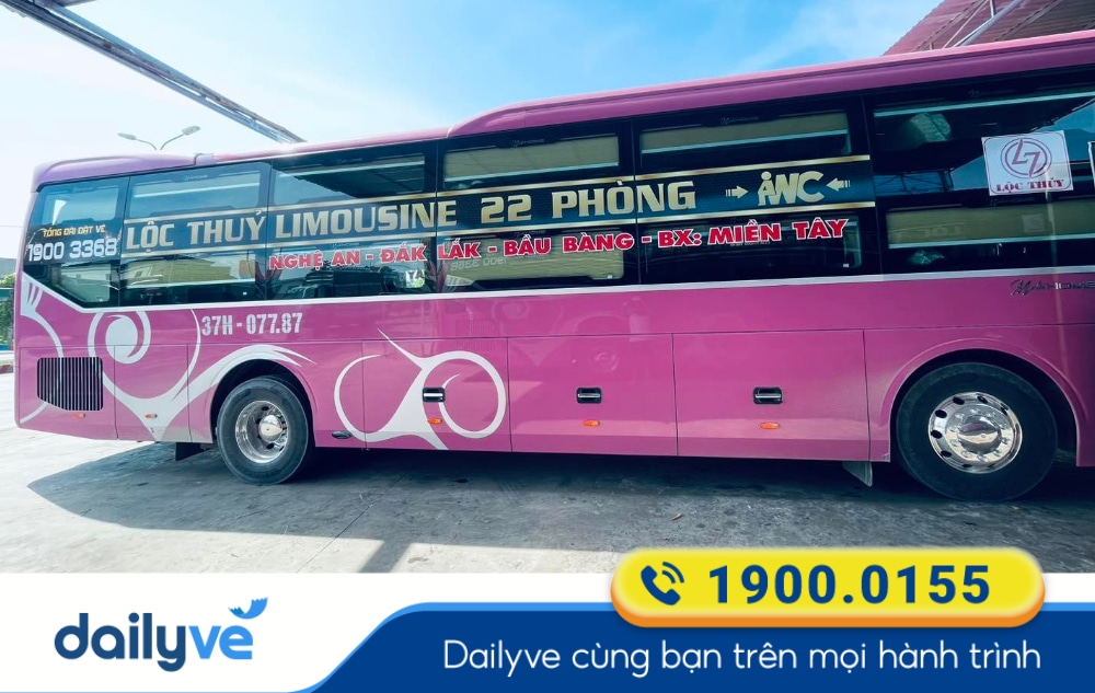Nhà xe Lộc Thủy tuyến Nghệ An đi Đà Nẵng
