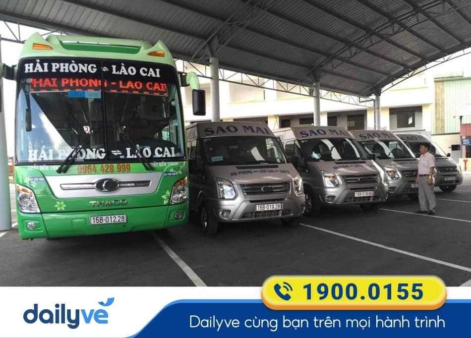 Nhà xe Sao Mai Lào Cai - Hải Phòng