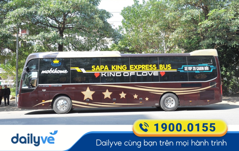 Nhà xe Sapa King Express Bus tuyến Hà Nội đi Lào Cai