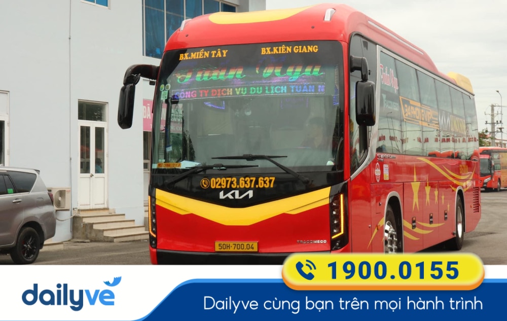 Nhà xe Tuấn Nga tuyến Sài Gòn đi Kiên Giang