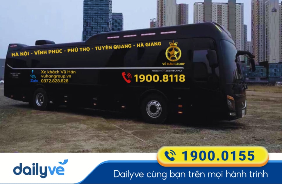 Nhà xe Vũ Hán Group tuyến Hà Nội đi Phú Thọ